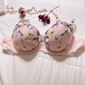 VS Pink Fizz Lightly-Lined Spring Bouquet Demi Bra